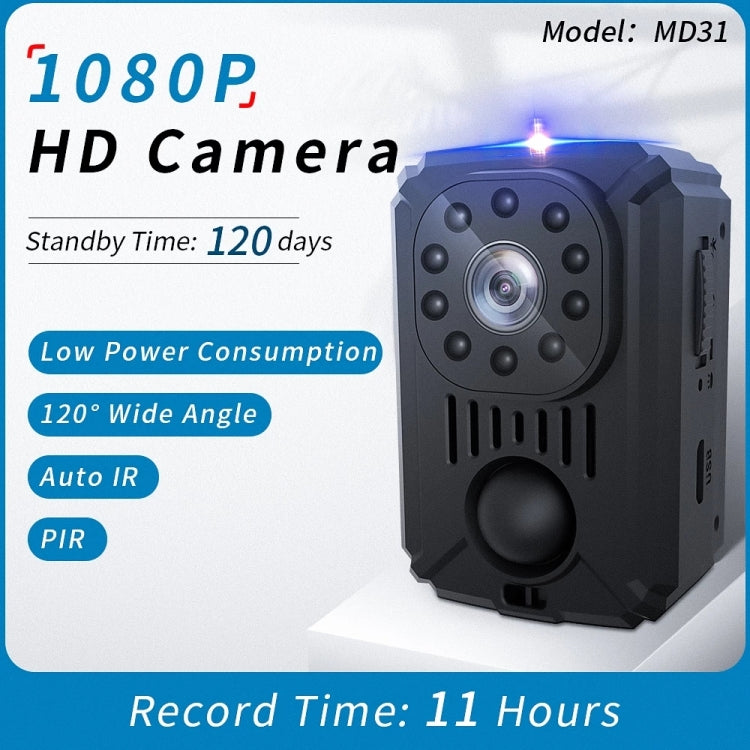 MD31 Mini 1080P HD Camcorder Night Vision PIR Motion Action Micro Camera, MD31 MD31 Mini 1080P HD Camcorder Night Vision PIR Motion Action Micro Camera, MD31